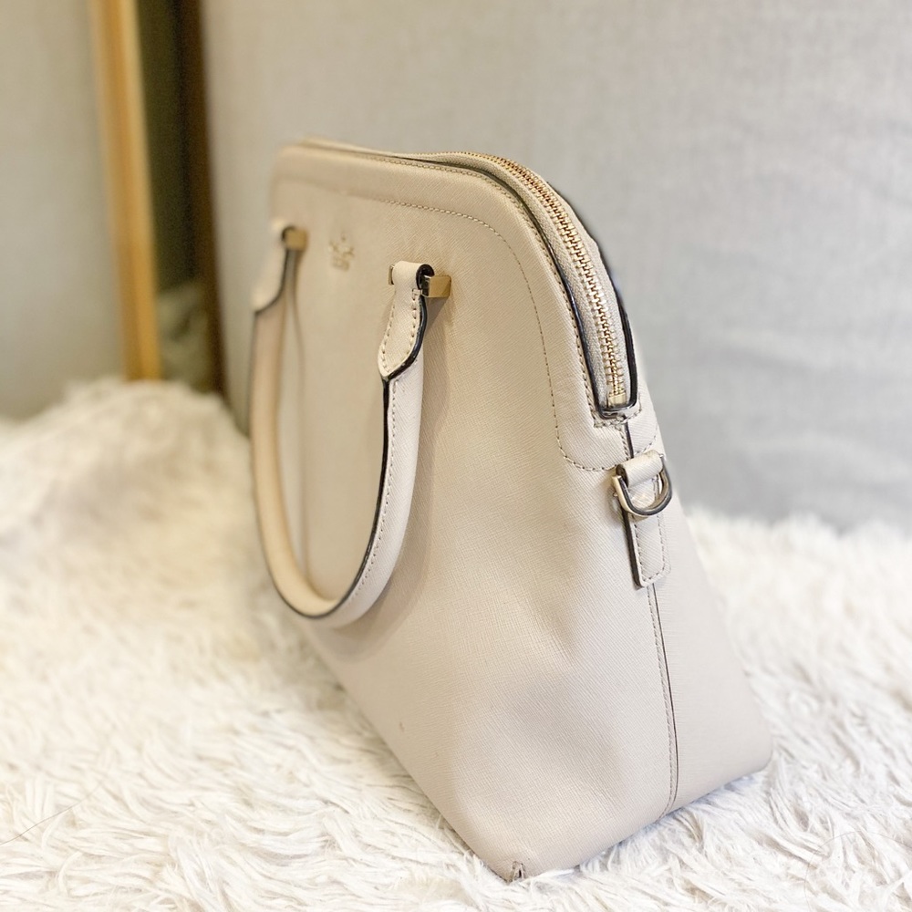 like new $410 Kate Spade beige satchel - Picture 5 of 8